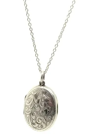 Antique Edwardian 1908 Sterling Silver Locket