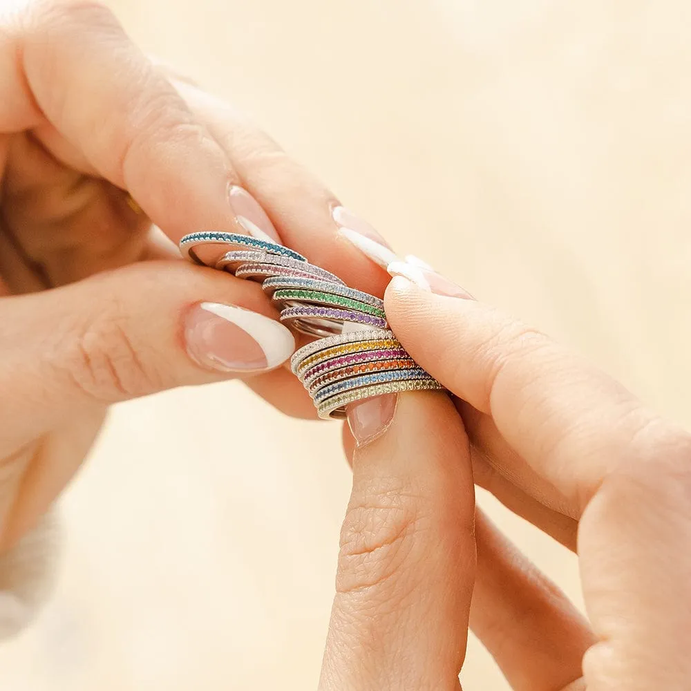 August Birthstone Stacking Ring