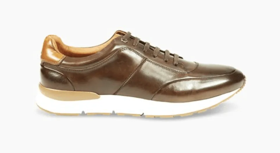 Azor la Mode Calabria Brown Leather Trainers