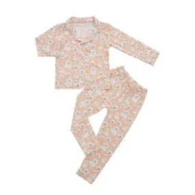 Bamberry x Kryz Long Sleeves Button Down PJ Set - Sky Bear