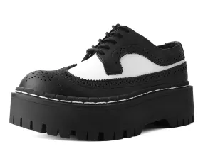 Black & White Double Decker Brogue