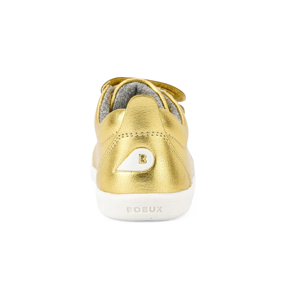 Bobux I-Walk Grass Court Switch Gold Metallic (White   Seashell)