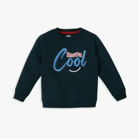 Boy's Regular Fit Graphic Sweat Tees