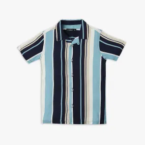 Boy's Regular Fit Striped Shirt