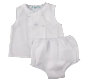 Boy's Sailboat Diaper Shirt Set Feltman Brothers