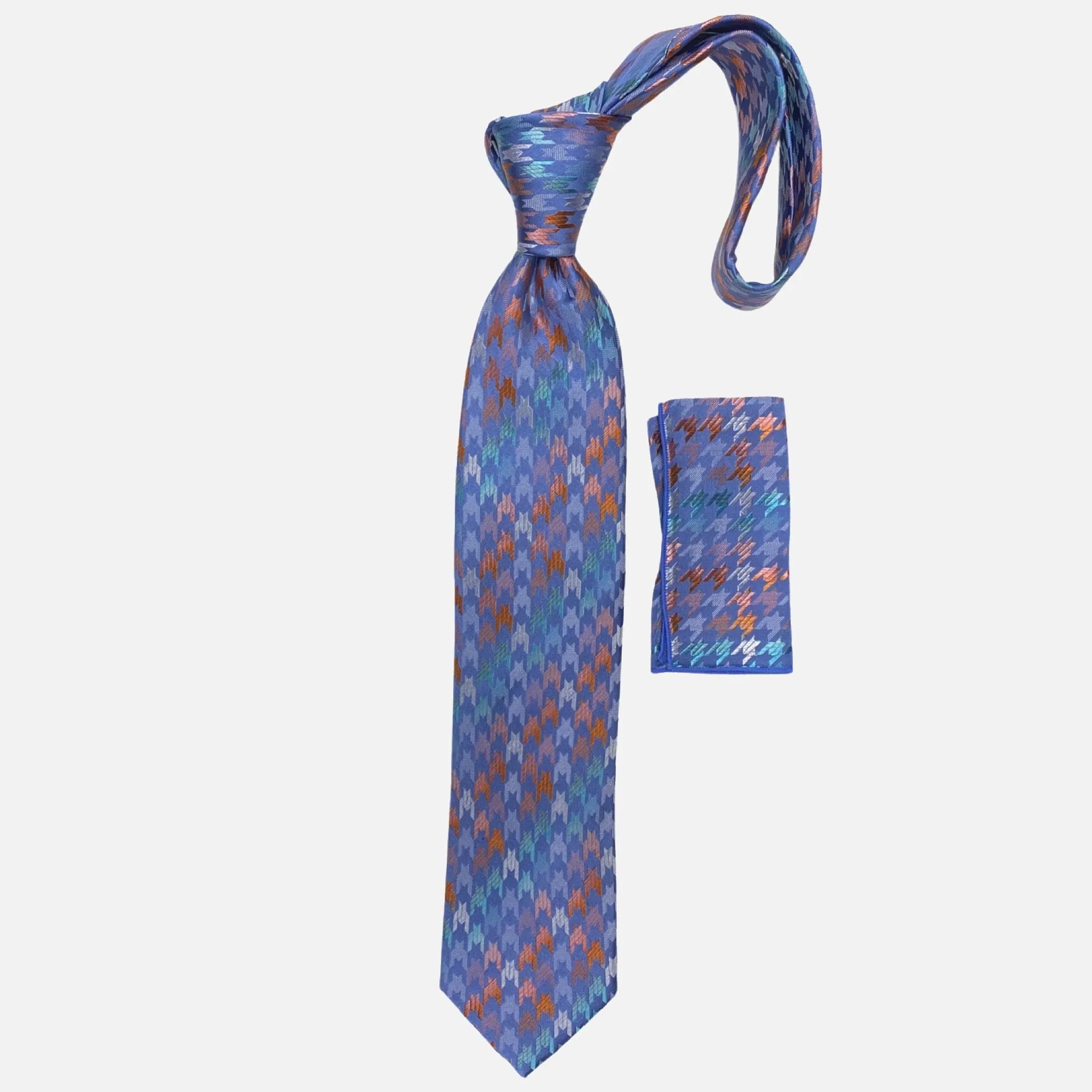 BW2261 Big Knot Silk Tie and Hanky Set