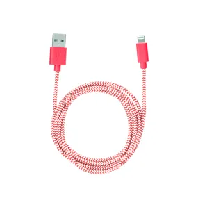 Chevron Cotton Bradied Charging Cord