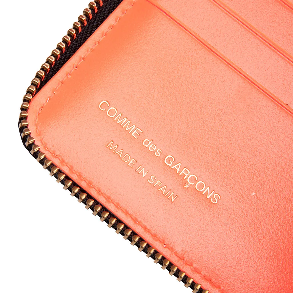 Comme des Garcons SA2100FS Fluo Squares Wallet - Blue/Orange