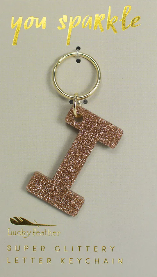 Glitter Keychain ~ Various Initials