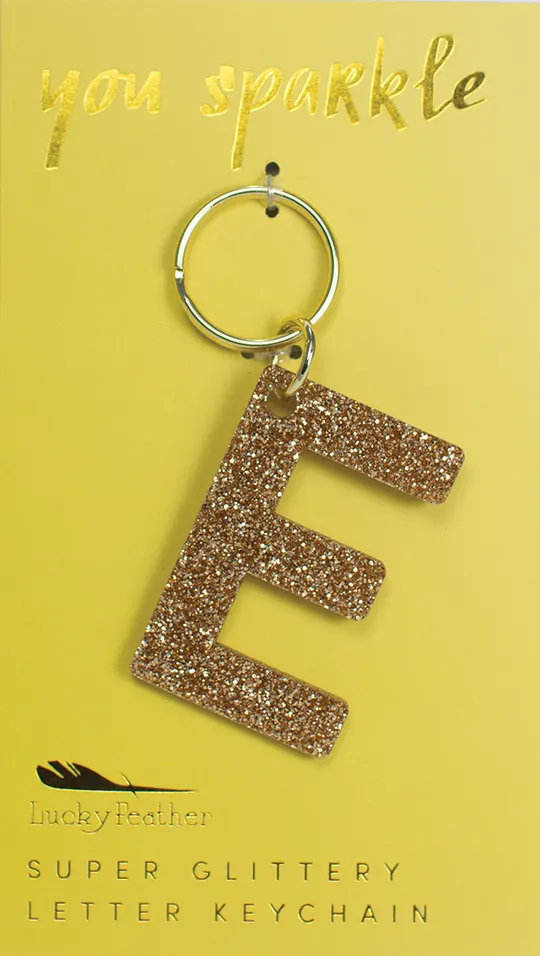 Glitter Keychain ~ Various Initials