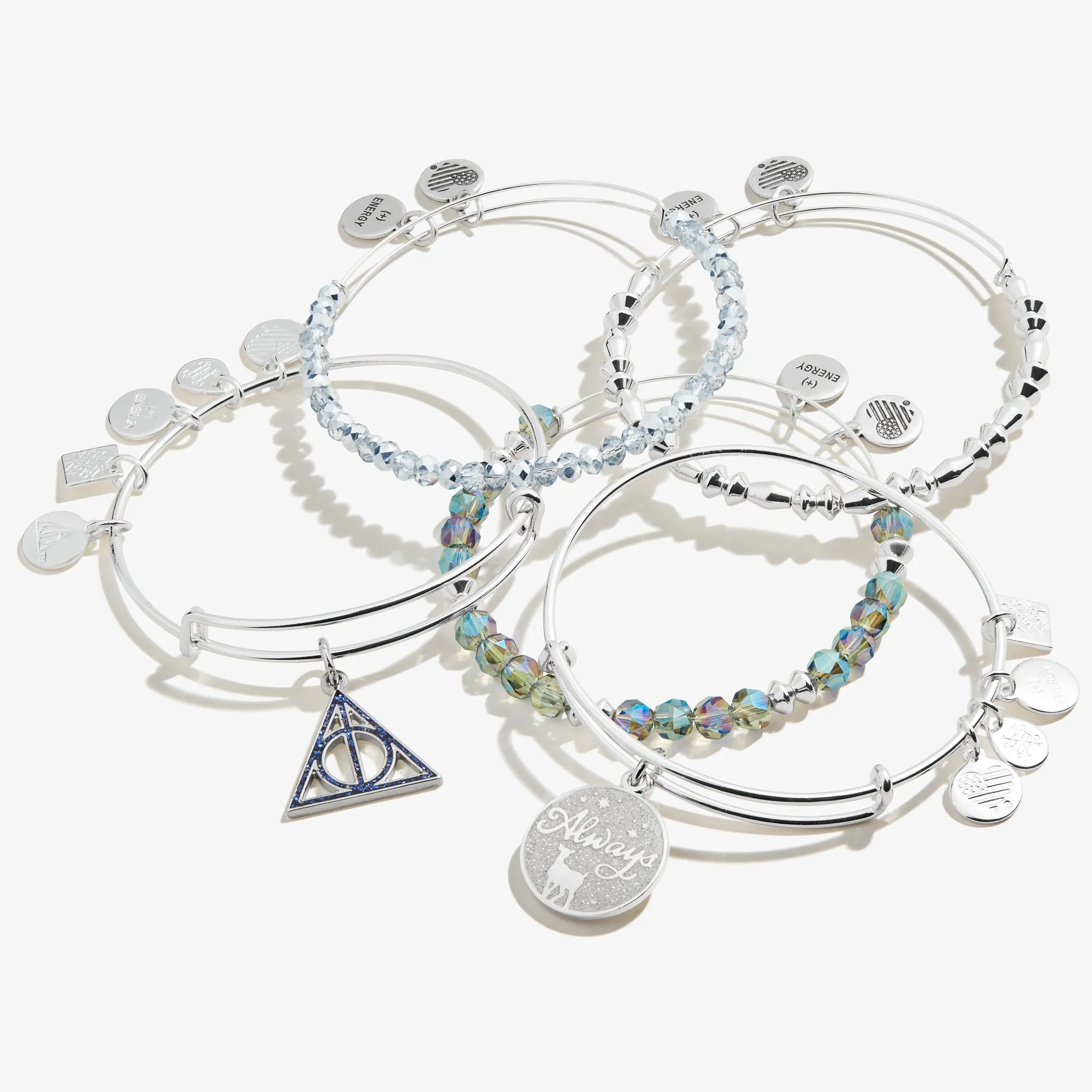 Harry Potter 'Always' Charm Bangle, Set of 5