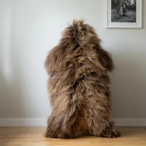 Icelandic sheepskin rug XL - brown 57