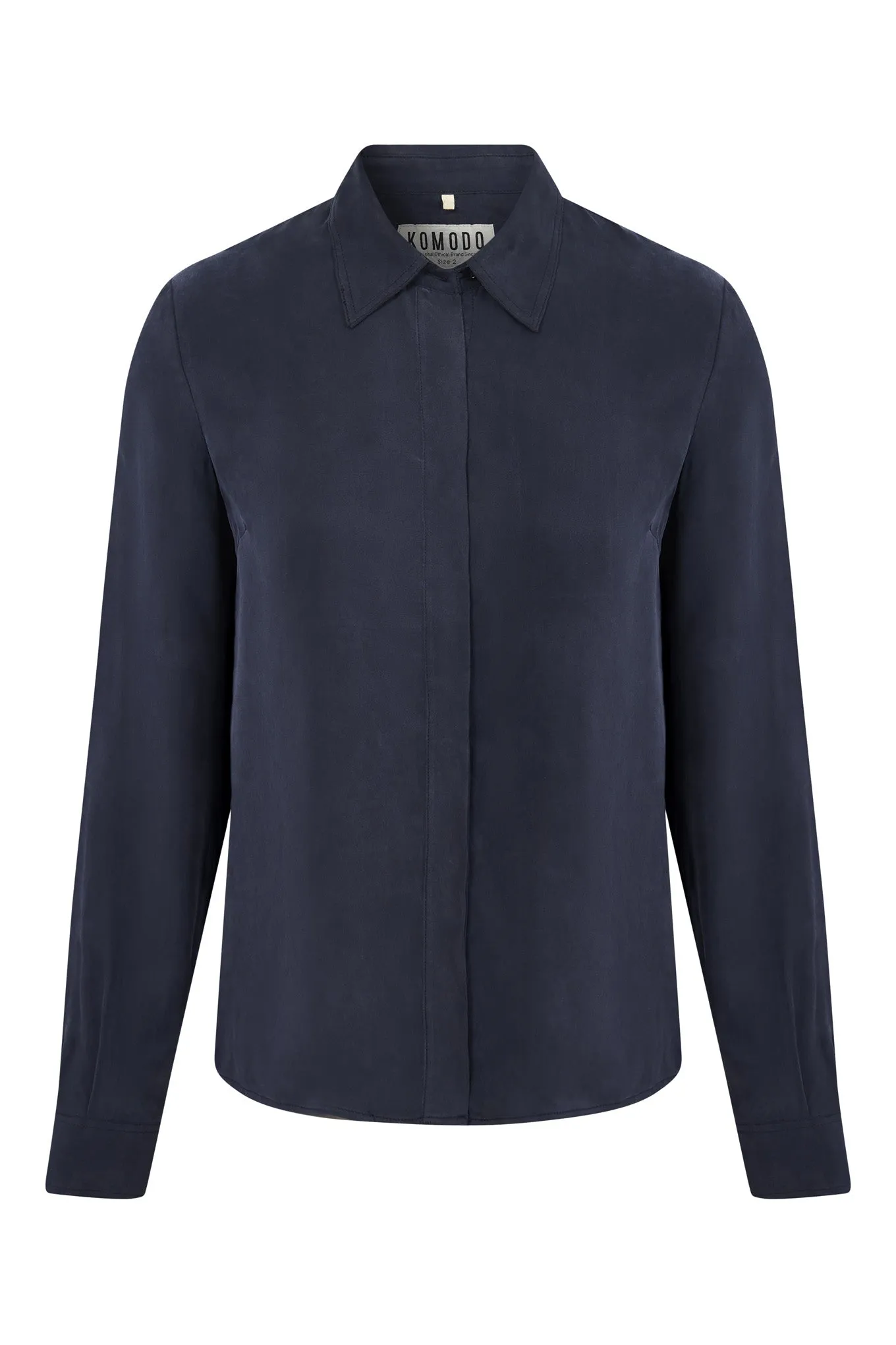 KENJI Shirt - Cupro Dark Navy