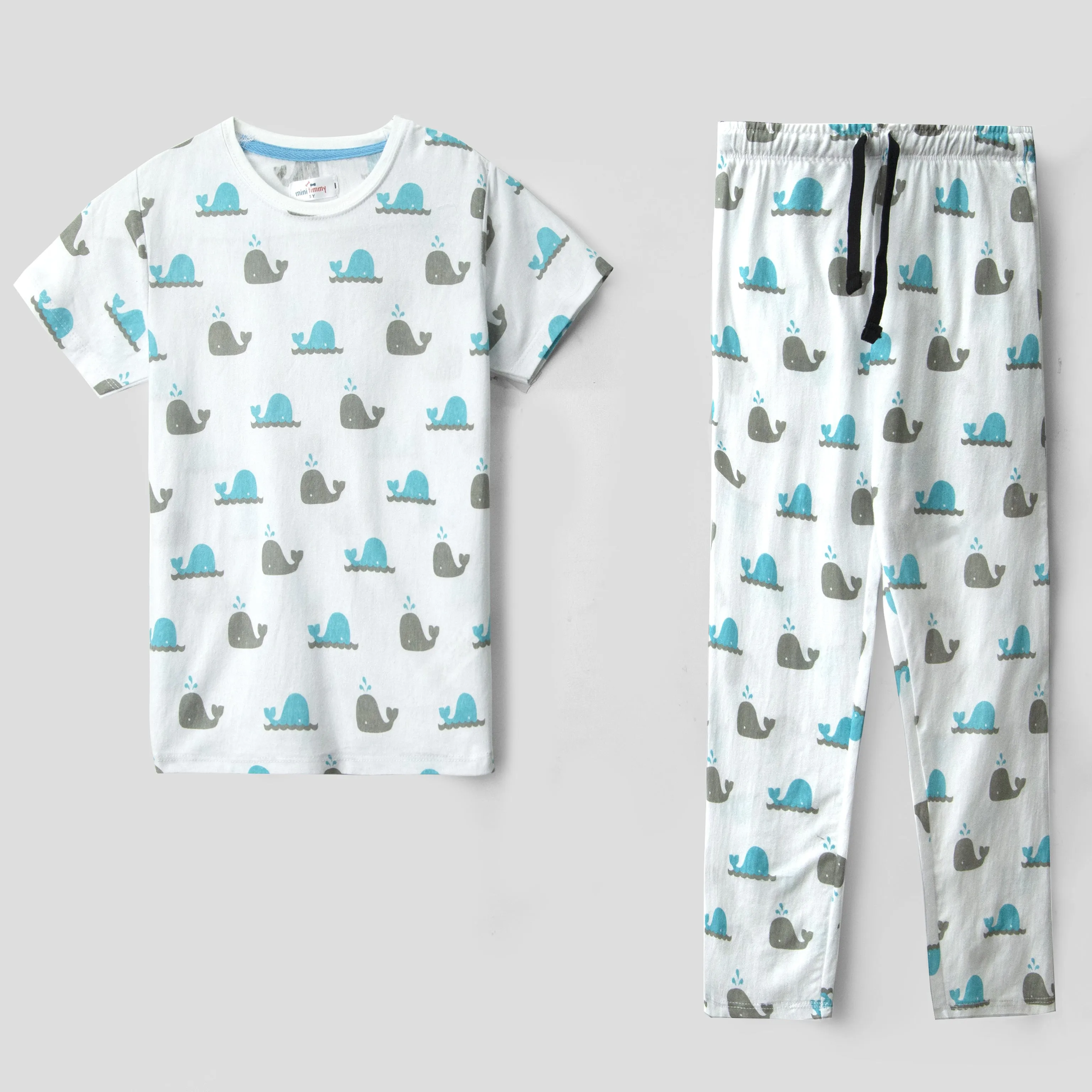 Kids All Over Graphic Jersey Pajama Set