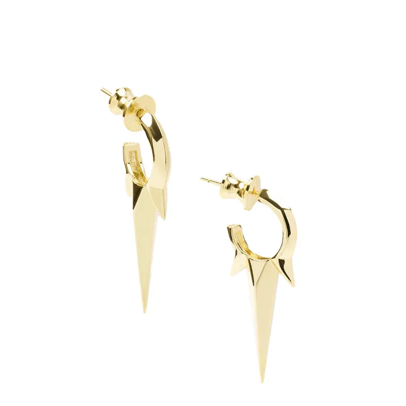 MELINDA MARIA | Gabriella Smooth Triple Spike Earrings