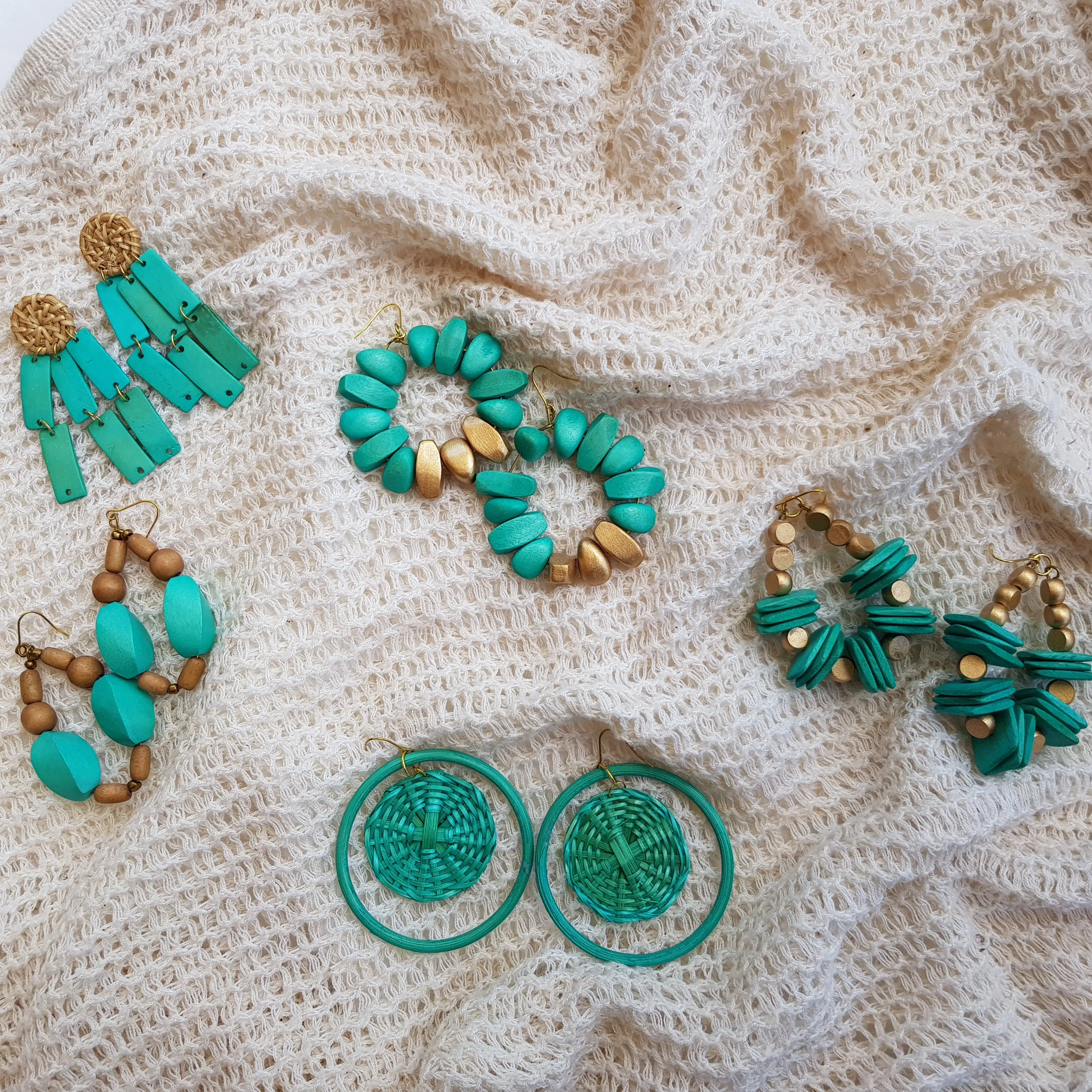 Nica Earrings in Turquoise