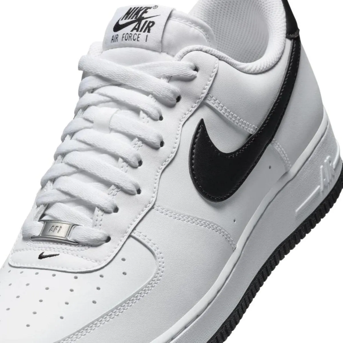 Nike Men's Air Force 1 White/Black Smooth