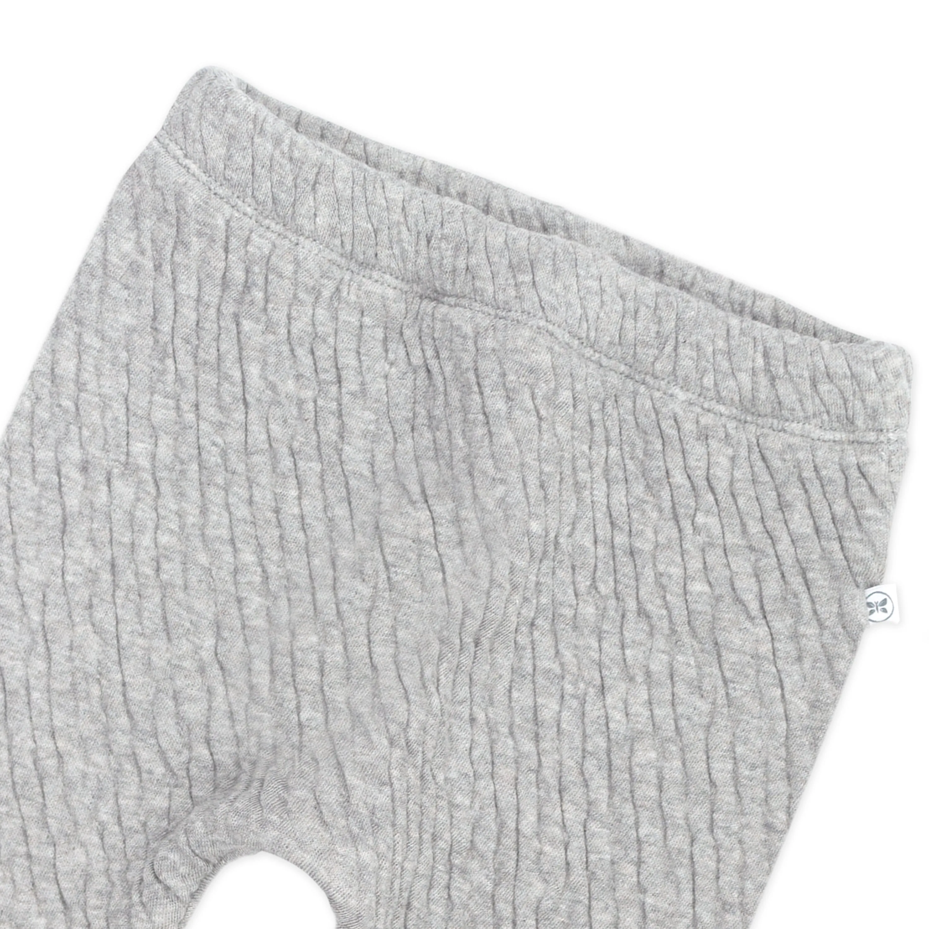 Organic Cotton Matelassé Harem Pant