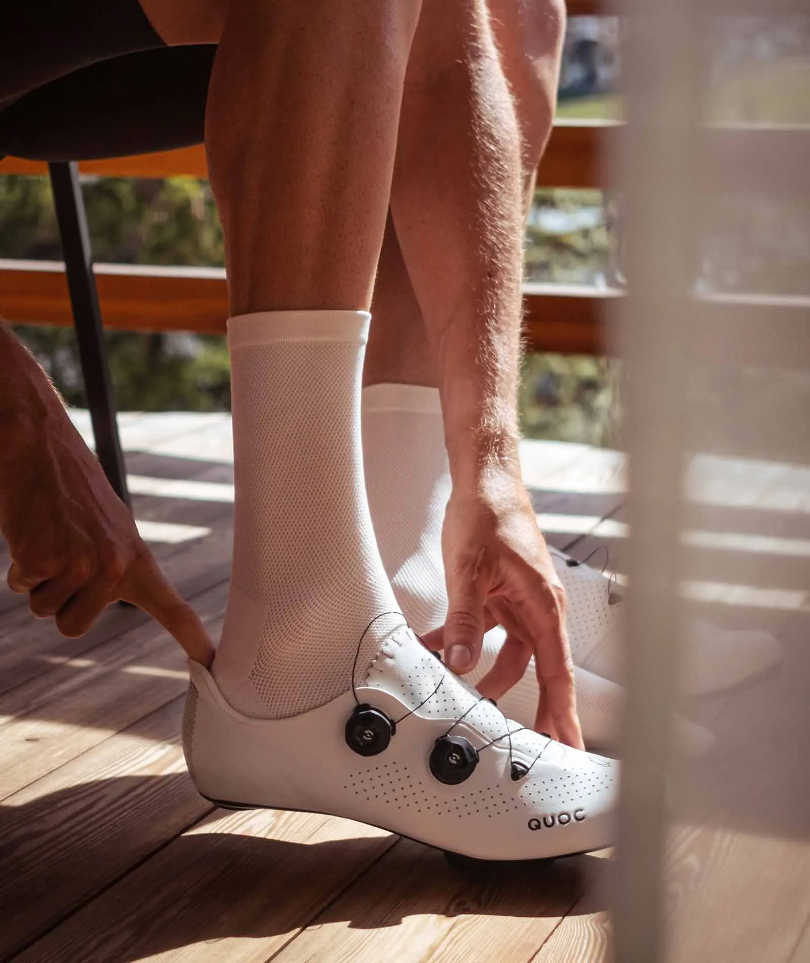 Performance Road Sock - White