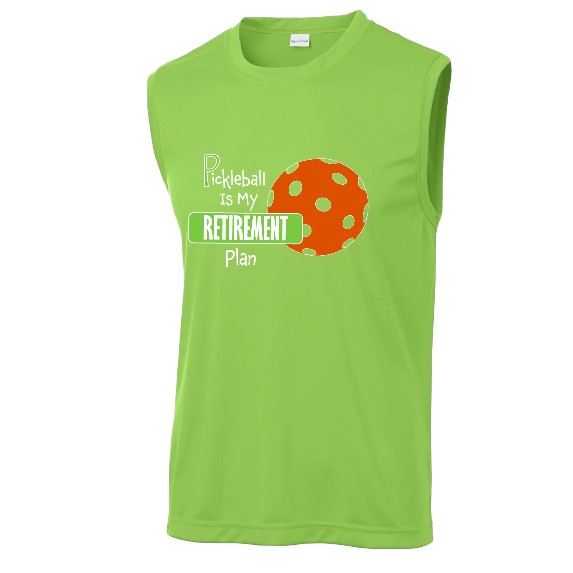 Pickleball Is My Retirement Plan | Men's Sleeveless Pickleball Shirts | 100% Polyester