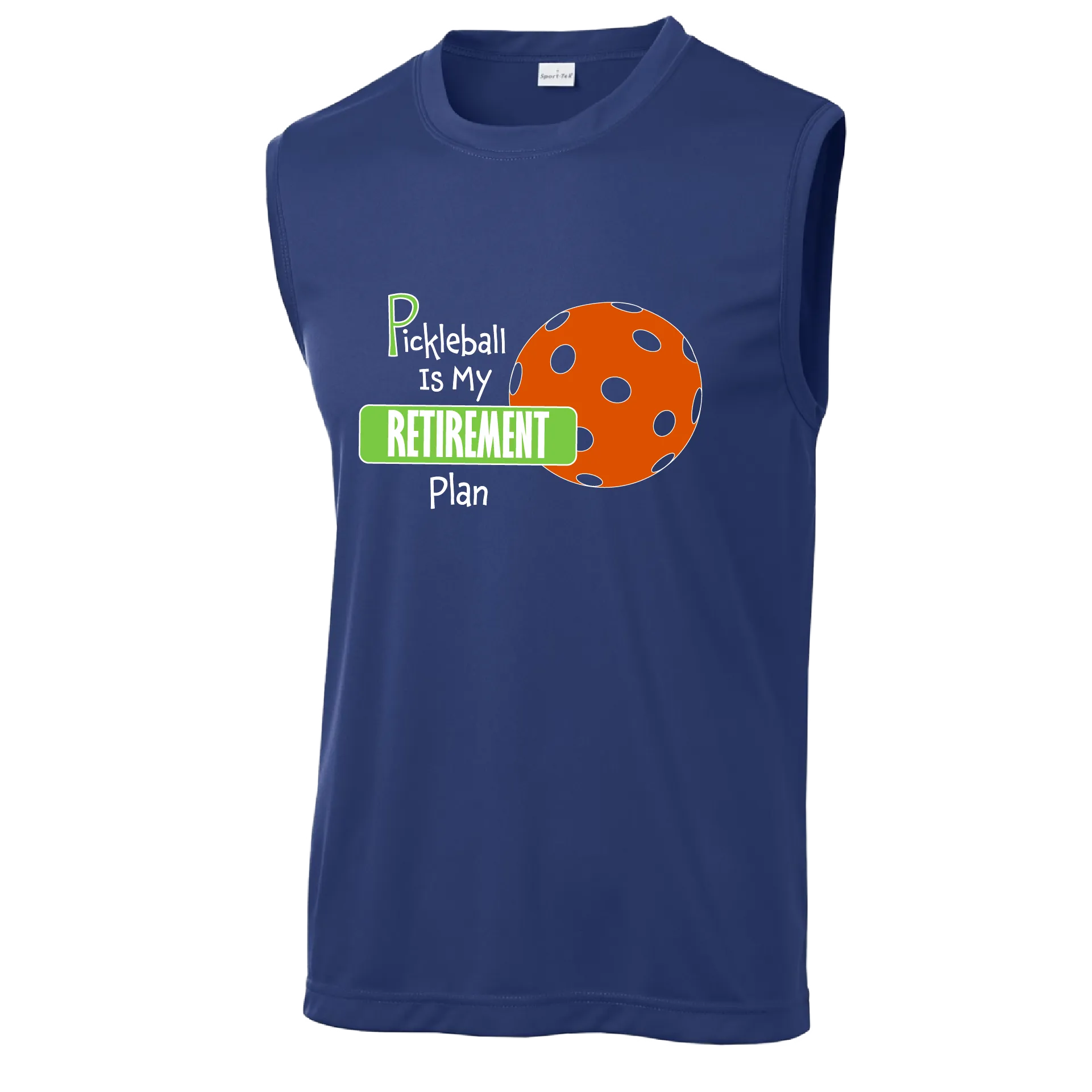 Pickleball Is My Retirement Plan | Men's Sleeveless Pickleball Shirts | 100% Polyester