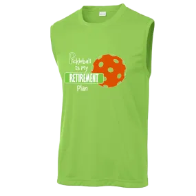 Pickleball Is My Retirement Plan | Men's Sleeveless Pickleball Shirts | 100% Polyester