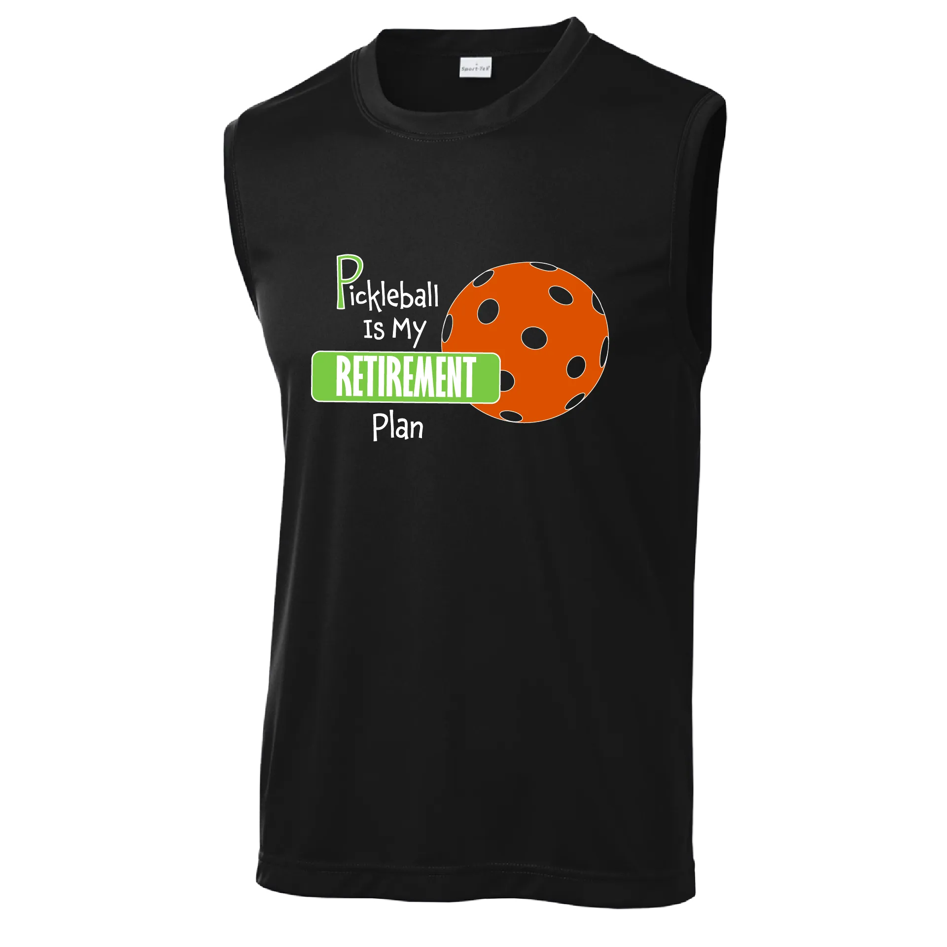 Pickleball Is My Retirement Plan | Men's Sleeveless Pickleball Shirts | 100% Polyester