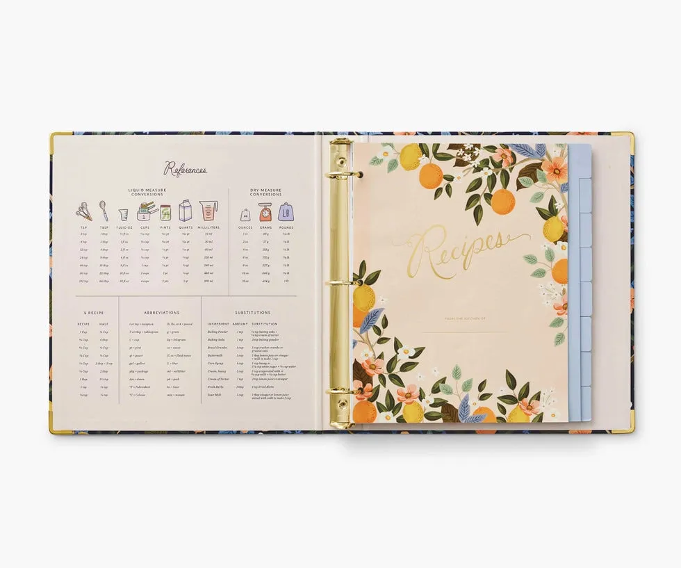 Rifle Paper I Citrus Grove Recipe Binder