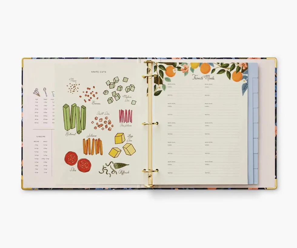 Rifle Paper I Citrus Grove Recipe Binder