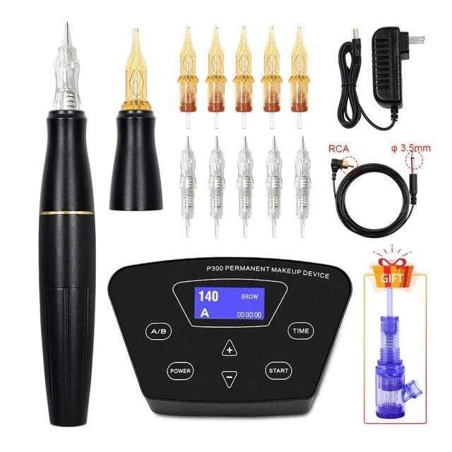 Rotary Tattoo Machine Pen Set Tattoo Kit Permanent Makeup Machine Eyebrow Tattoo Pen Gun Machine PMU Machine Pen