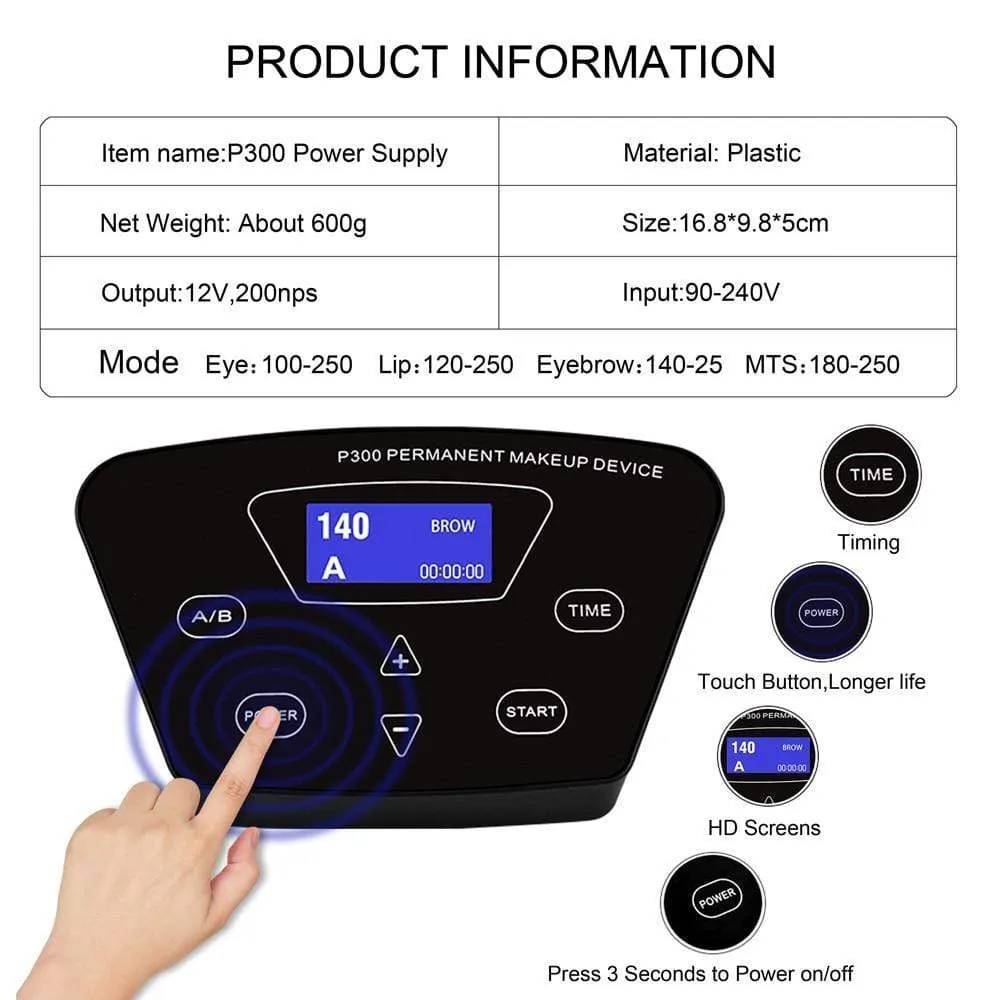 Rotary Tattoo Machine Pen Set Tattoo Kit Permanent Makeup Machine Eyebrow Tattoo Pen Gun Machine PMU Machine Pen