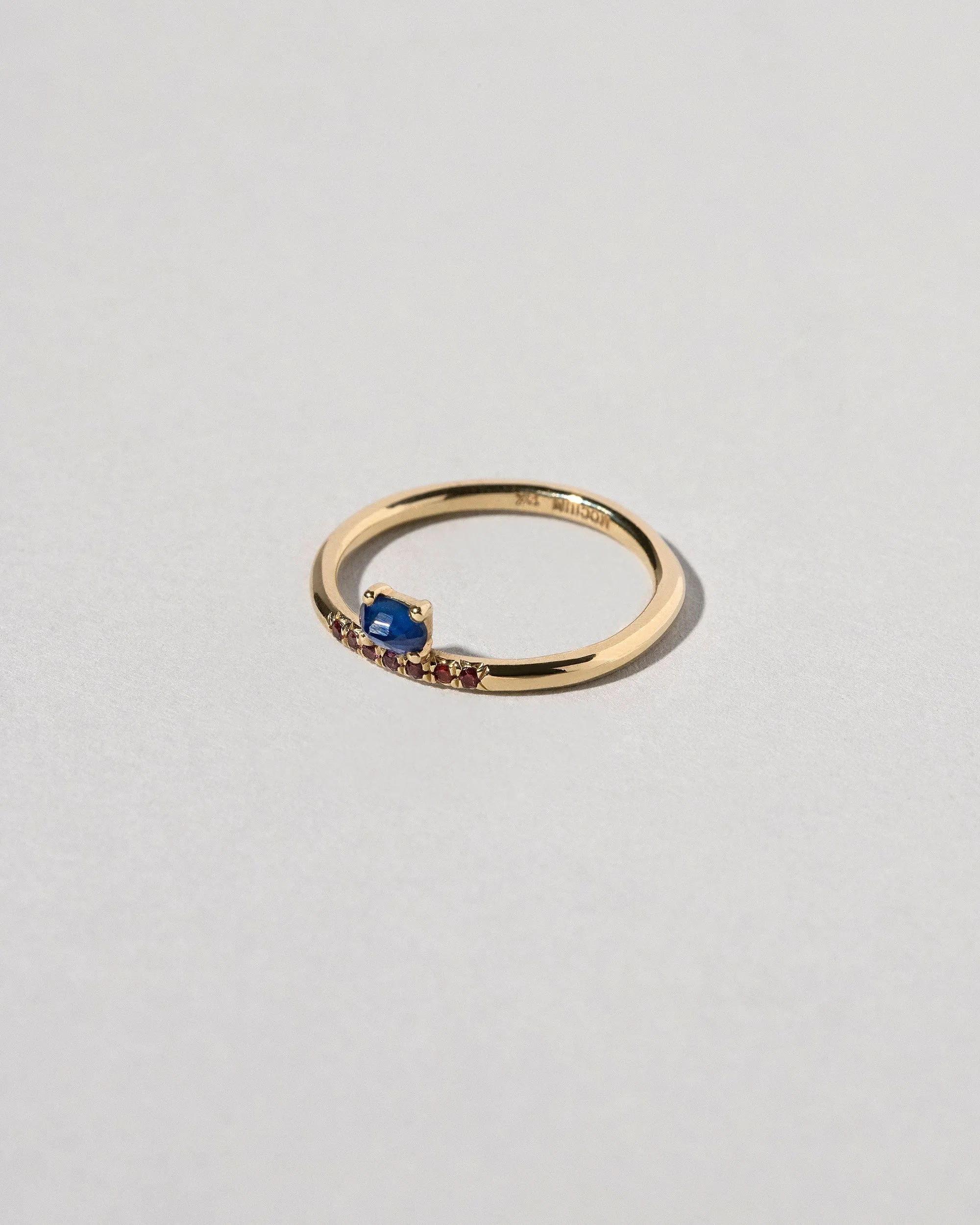 Stacked Ring - Sapphire & Ant Hill Garnet